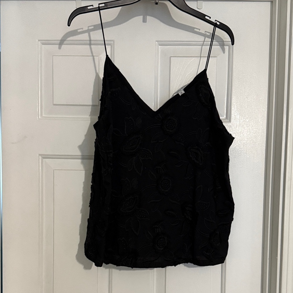 Chic Black Floral Camisole for Women